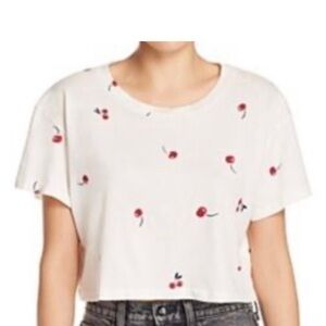 Cute LNA Crop Top with Cherries